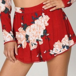 Best Buds Red Multi Print SHORTS